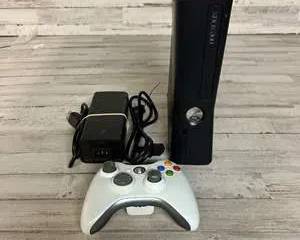 Xbox 360 S Slim Console 250GB w/ White Wireless Controller & Power Supply