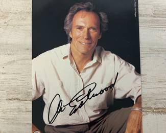 Clint Eastwood Signed 8x5 Warner Bros. 1997 Photo Authentic Autograph