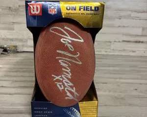 Joe Namath Signed Wilson NFL Football On Field Game Ball Autograph no COA