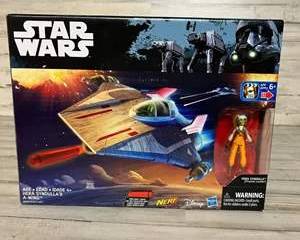 Star Wars Rebels Hera Syndulla A-Wing Vehicle & Figure Set Hasbro NERF NIB