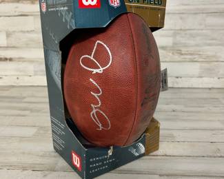 Joe Montana Signed Wilson On Field NFL Football Still in original box No COA
