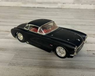 Jada Toys 1:24 1957 Chevy Corvette Diecast Car Black/Red Custom Lowrider