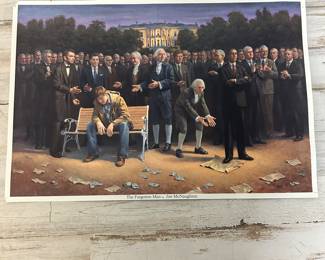 Jon McNaughton “The Forgotten Man” Political Art Print – 16x10” Patriotic Presidents Scene