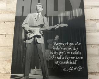 Buddy Holly Metal Sign – Vintage Rock ‘n’ Roll Legend Wall Art – Quote & Signature – Music Memorabilia
