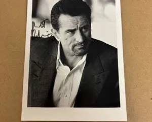 Robert De Niro Autographed 8x10 Photo Black & White Signed Celebrity Memorabilia