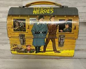 Vintage 1960s Hogan’s Heroes Metal Lunchbox Aladdin TV Show Art No Thermos