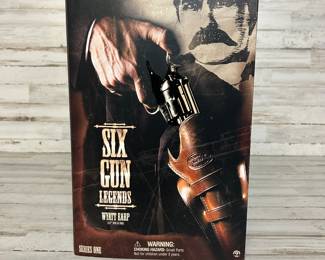Lot #124 Six Gun Legends Wyatt Earp 12” Figure Series One Western Lawman Collector Edition NIB