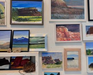 western landscapes, oils and pastels