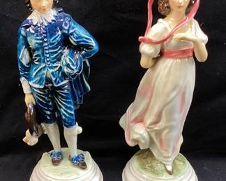 (2) 1966 GOEBEL WEST GERMAN BLUEBOY & PINKIE FIGURINES BY THOMAS GAINESBOROUGH