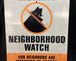  24in METAL NEIGHBORHOOD WATCH SIGN