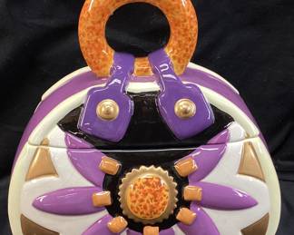 POCKETBOOK COOKIE JAR, 9in W