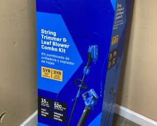  KOBALT TRIMMER & LEAF BLOWER COMBO, 40v BRUSHLESS, NIB