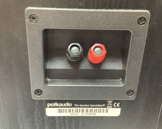 POLK AUDIO SPEAKER SET L,R, & CENTER, 2 STANDS