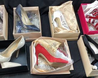 7 PAIRS OF BCB GENERATION WOMENS SHOES SIZES 8.5-9 IN GOOD CONDITION