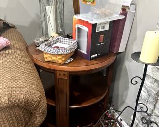 FURNITURE ROUND SIDE TABLE DECOR LAMP