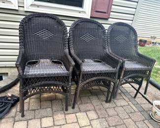 OUTDOOR WICKER CHAIRS