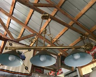 Vintage brass chandelier 