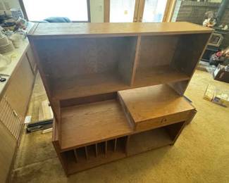 Two Piece Oak Desk
