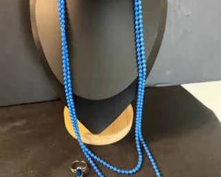 Oops A Daisy Blue Enamel Over Gold Toned Necklaces And Costume Ring
