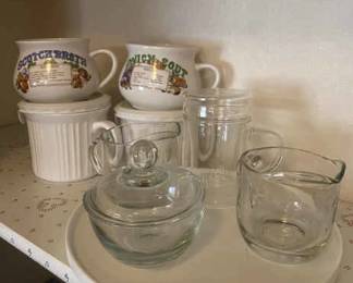 Corningware Soup Mugs Recipe Soup Mugs Glass Creamers