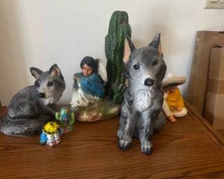 Vintage Mexican Folk Art Sculptures