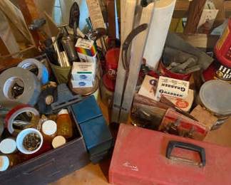Vintage Kennedy Tool Box Mixture Of Hardware Hand Tools  More