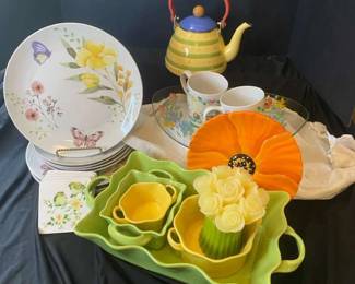 Ceramic Dinnerware By Melange BIA Pfaltzgraff Floral Bowl  More