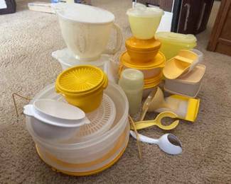 Vintage Yellow Tupperware