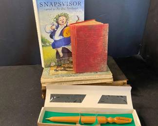 Antique 1893 Mini Bible Emilie FlygareCarln Pl Vrning I And II With Tasmanian Timber Pen