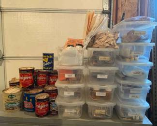 Organized Pieces For Model Airplane Construction And New Balsa Wood Cut Outs