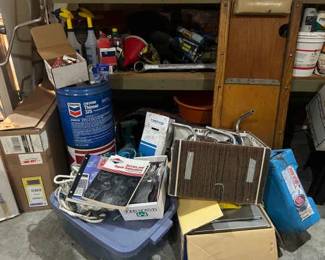 Automobile Lot Featuring Car Jacks Sears Automotive Analyzer Chains And More