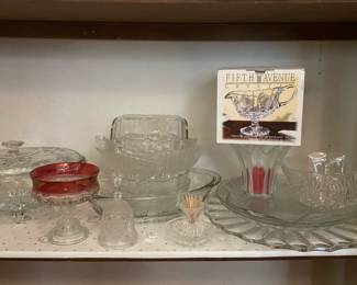 Vintage Ruby Red Glass Dish Crystal Gravy Boat Mixture Of Decorative Glass Serving Dishes