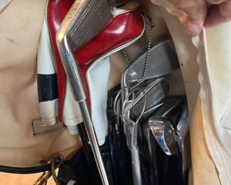 Vintage Knight golf clubs