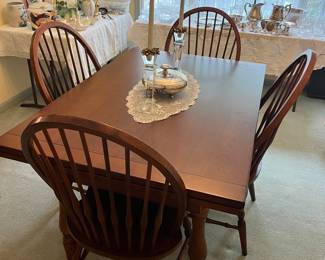 Dining table and chairs