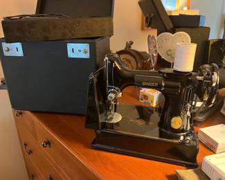Antique Singer Featherweight sewing machine
