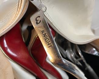 Vintage Knight golf clubs
