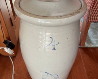 Antique Red Wing Butter Churn