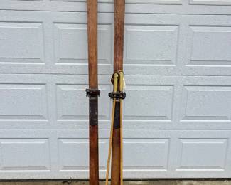 Allgau wooden snow skies