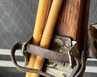 Allgau wooden snow skies