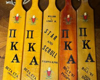 Vintage Pi Kappa Alpha 1959-64 fraternity paddles