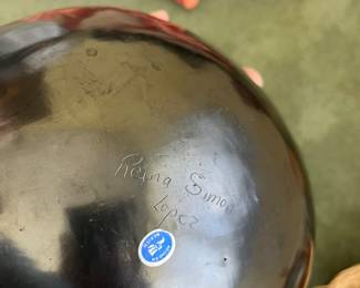 Signed Native American pottery