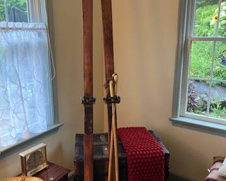 Allgau wooden snow skies