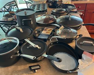 Large collection of cookware