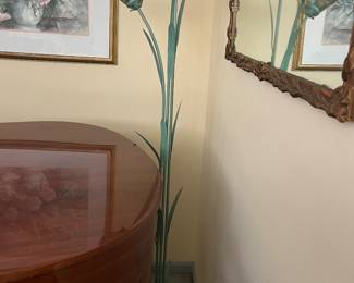 Floral floor lamp