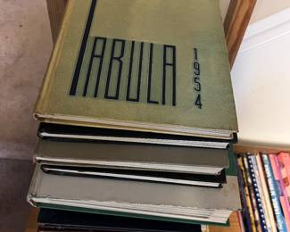 Vintage 1950's high school years books
