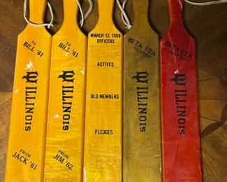 Vintage Pi Kappa Alpha 1959-64 fraternity paddles