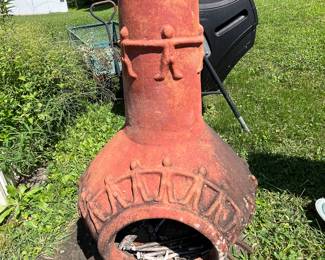 Terra cotta chiminea