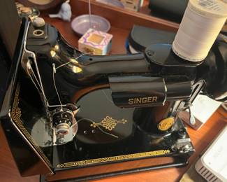 Antique Singer Featherweight sewing machine