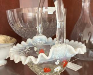 Signed Fenton basket