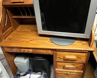 Vintage Roll Top desk